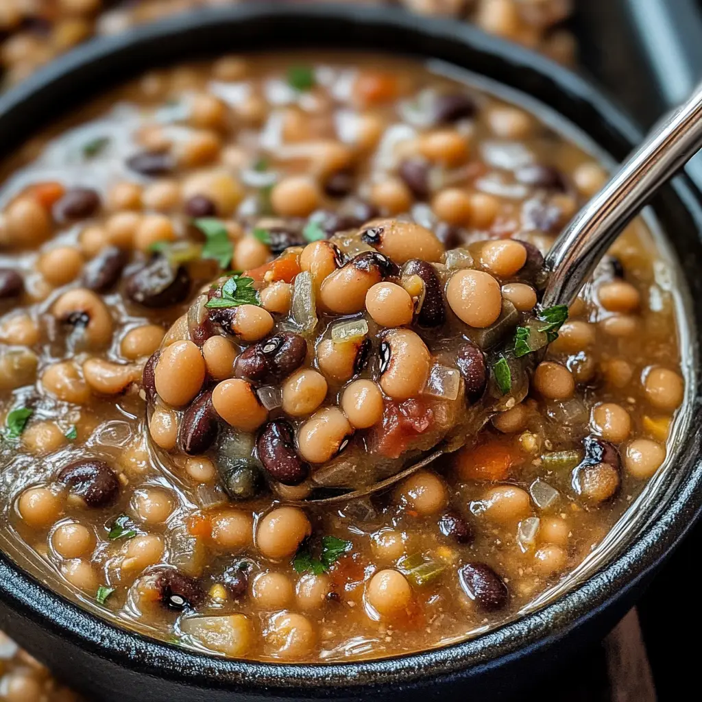 This comforting Black-Eyed Peas recipe is perfect for any season! Packed with flavor and nutrients, it's a go-to dish for family gatherings or weeknight meals. Made with simple ingredients like black-eyed peas, onions, and spices, each bite brings warmth and satisfaction. Don't forget to save this recipe for a hearty dish that everyone will love!