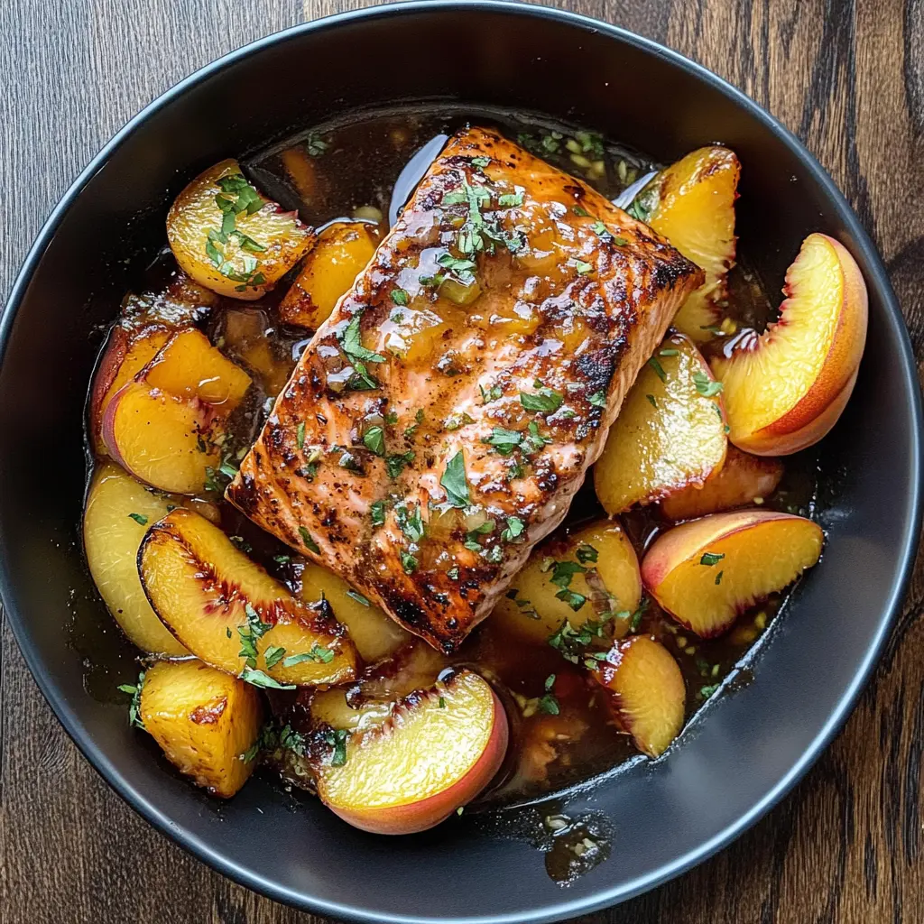 Fire up your taste buds with this Bourbon Peach Salmon! This delightful dish combines tender salmon fillets with a sweet and tangy bourbon peach glaze. Perfect for dinner parties or a comforting weeknight meal, it’s a true flavor masterpiece. Don’t forget to save this recipe for your next gathering or family night!