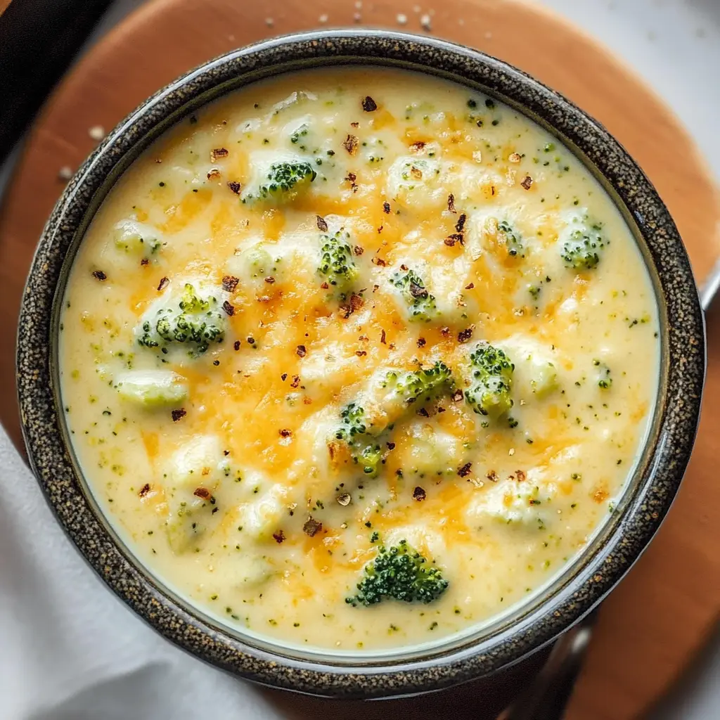 Warm up your day with a comforting bowl of Broccoli Cheese Soup that's creamy, cheesy, and packed with nutritious broccoli! This easy recipe is perfect for chilly nights or as a tasty lunch option. Made with simple ingredients you already have at home, it'll become a family favorite in no time. Save this delicious recipe to whip up a hearty meal whenever you need a cozy pick-me-up!