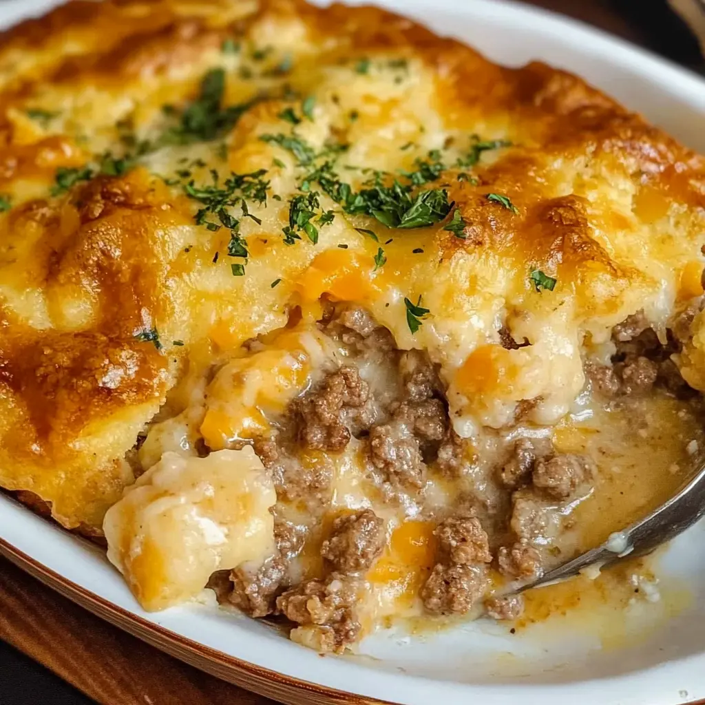 Craving comfort food? This Cheddar Bay Ground Beef Cobbler is a satisfying twist on a classic favorite! Packed with ground beef, veggies, and topped with delicious Cheddar Bay biscuits, it's perfect for family dinners or cozy nights in. Save this easy recipe to whip up a hearty meal any time!