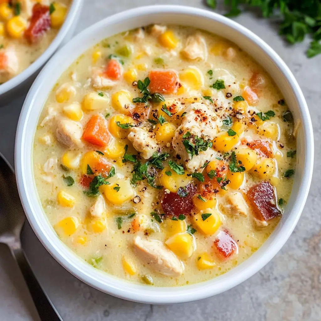 Warm up with this delicious Dairy-Free Chicken Corn Chowder! Made with tender chicken, sweet corn, and creamy coconut milk, it's the perfect comfort food for chilly days. Enjoy a burst of flavors with every spoonful. Save this recipe to treat your family to a hearty meal everyone will love! Perfect for cozy dinners or family gatherings.