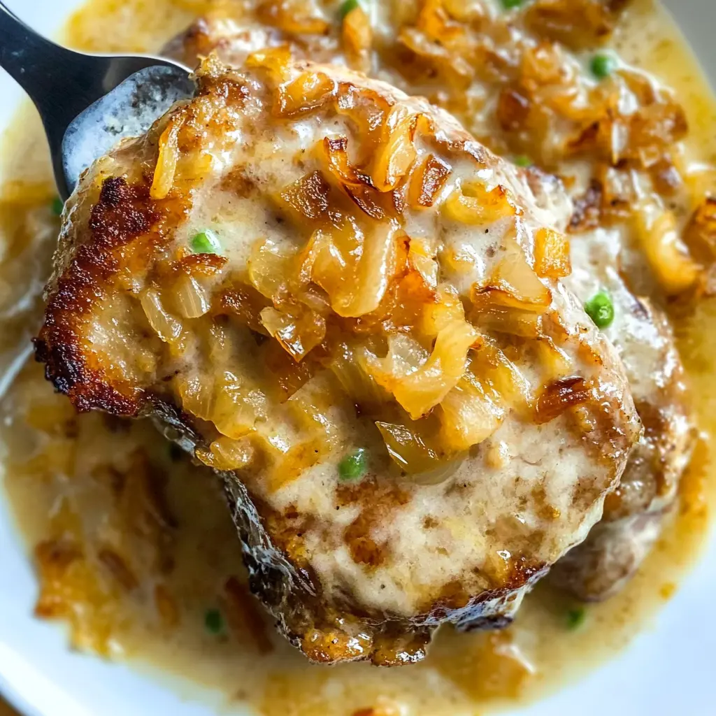 These French Onion Smothered Pork Chops are a cozy dish that brings comfort to your dinner table! Juicy, tender pork chops are enveloped in a rich, caramelized onion sauce that’s packed with flavor. Perfect for weeknight meals or special occasions, saving this recipe ensures you’ll always have a delicious option ready. Ideal for family gatherings or a cozy night in, you’ll want to keep this one close!