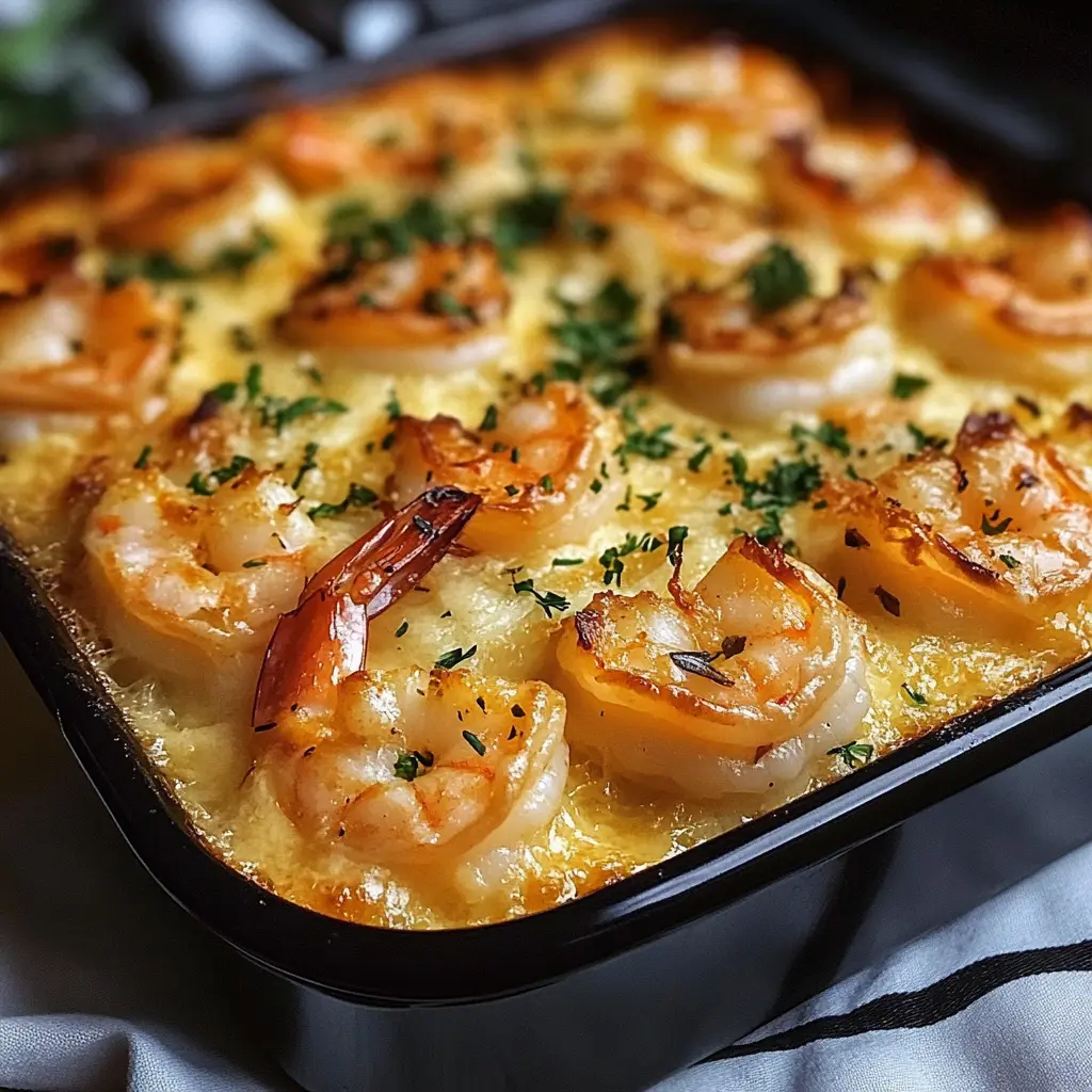 This Garlic Shrimp Gratin is a delightful and creamy dish that brings comforting flavors to your table. Loaded with succulent shrimp, garlic, and a golden breadcrumb topping, it’s perfect for special dinners or cozy nights in. Save this easy-to-make recipe for your next gathering or weeknight meal and impress your loved ones with this mouthwatering seafood delight!