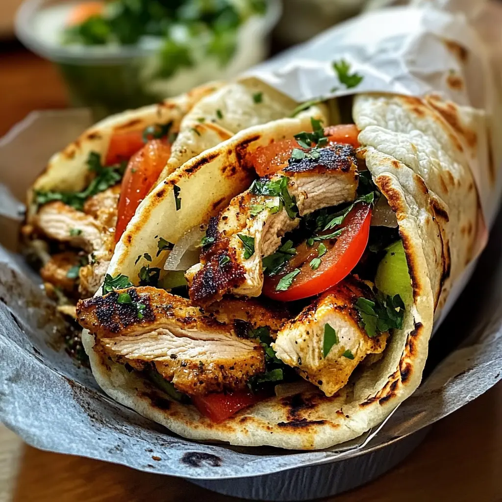 Get ready for a homemade Greek Chicken Gyros that brings the taste of the Mediterranean to your kitchen! Juicy, marinated chicken wrapped in warm pita, topped with fresh veggies and a zesty tzatziki sauce makes for a delightful meal. Perfect for family dinners or casual gatherings. Save this recipe and enjoy a taste of Greece anytime!