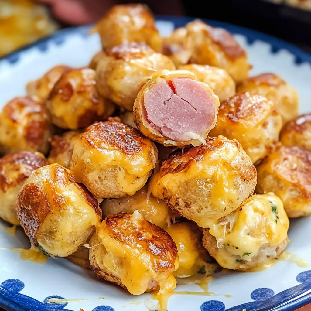 Looking for a quick snack that’s always a hit? These Hot Ham and Cheese Bites are your go-to! ☑️ With layers of gooey cheese and savory ham, wrapped in golden pastry, they’re perfect for game day or a cozy movie night. Save this recipe for an easy treat that everyone will love! 🥪✨