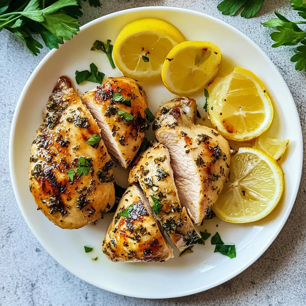 Succulent lemon herb chicken is a perfect dish for any occasion! With its zesty lemon flavor and aromatic herbs, this recipe guarantees a juicy and flavorful meal that everyone will love. Ideal for family dinners or summer cookouts, save this recipe to impress your guests with an easy yet delicious chicken dish!