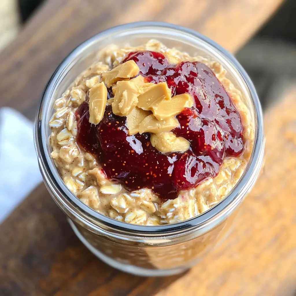 Wake up to a delightful breakfast with these Peanut Butter and Jelly Overnight Oats! Packed with creamy peanut butter and your favorite jelly, this easy recipe combines convenience and flavor. Perfect for busy mornings or a quick snack, just prepare the night before and let the fridge work its magic. Save this recipe for a satisfying start to your day, anytime!