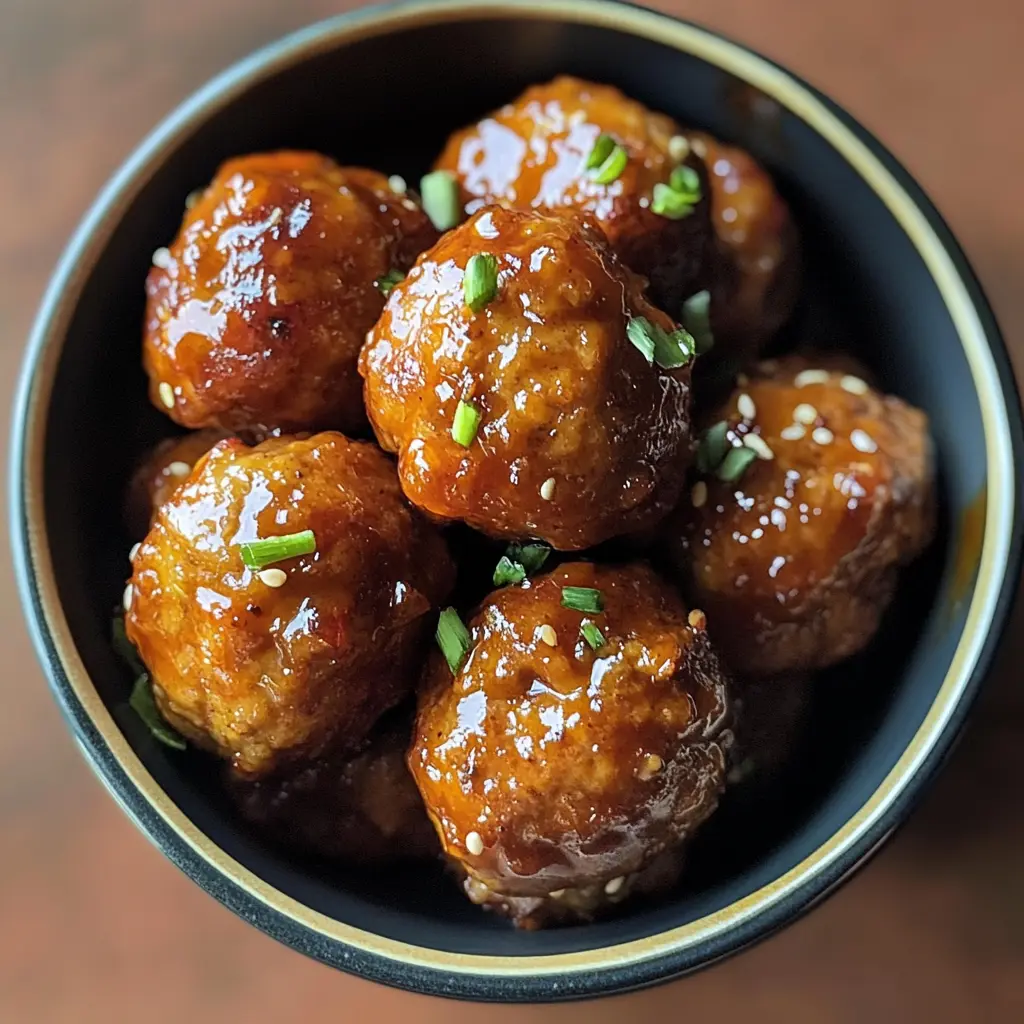 If you're looking for a tasty dish that's both crispy and packed with flavor, these Air Fryer Firecracker Chicken Meatballs are a must-try! Made with juicy ground chicken, a kick of spicy sauce, and a perfectly crispy exterior, they're perfect for parties or a weeknight dinner. Save this recipe to impress your family and friends at your next gathering!