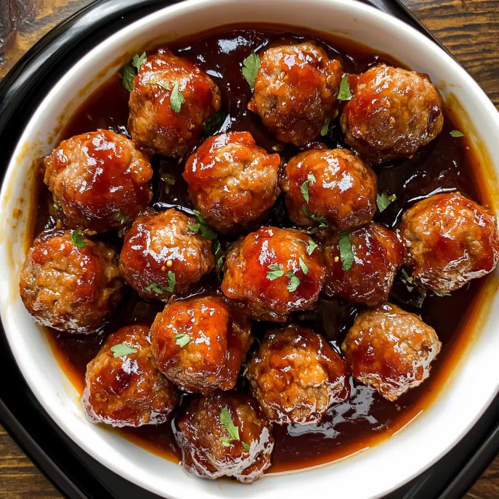 These flavorful cocktail meatballs are perfect for any gathering! Made with a blend of savory ground beef, breadcrumbs, and a hint of zesty spices, they are coated in a delicious glaze. Serve them for game day, parties, or family gatherings. Save this recipe for a crowd-pleasing appetizer that everyone will love!