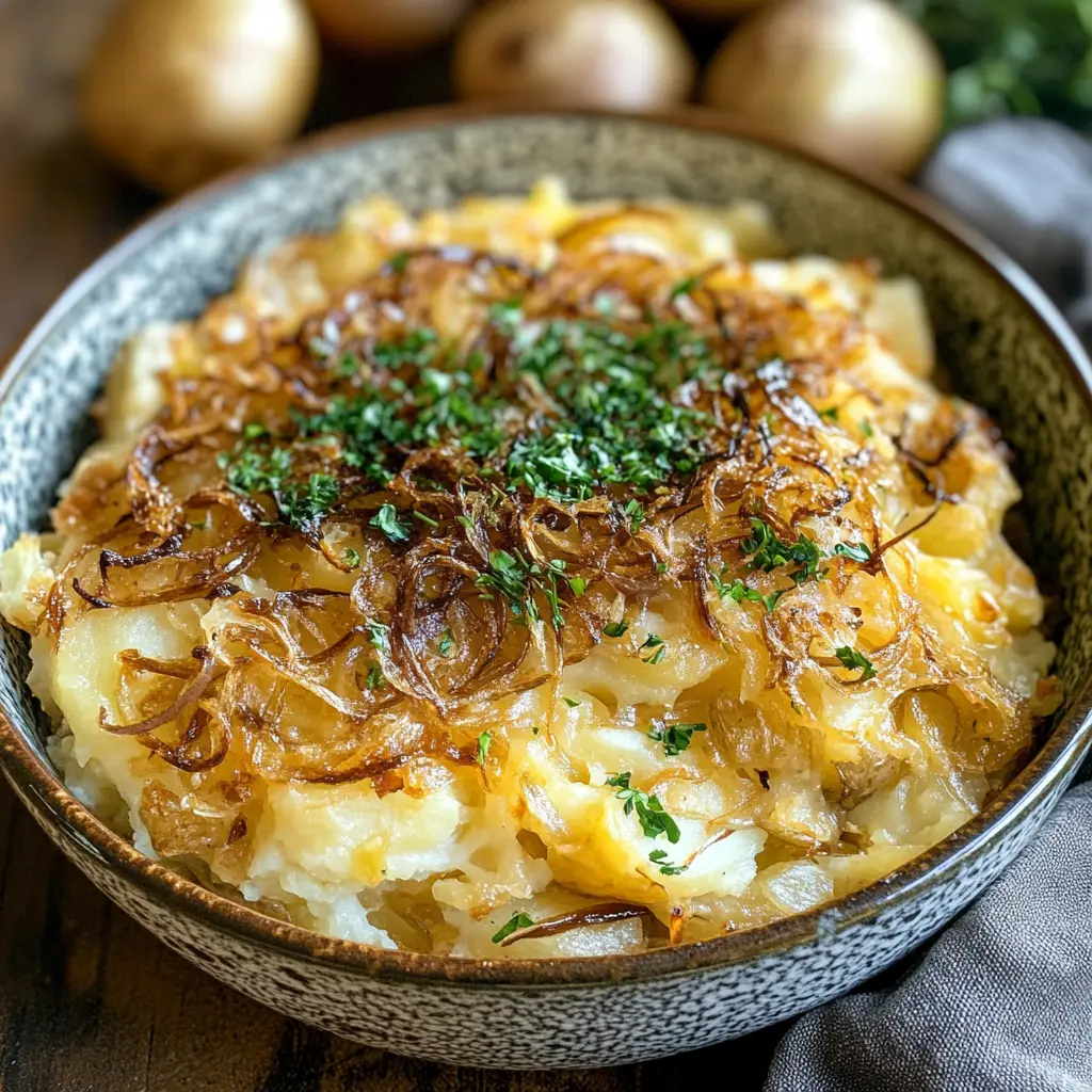 Get ready for a cozy twist on a classic dish! These French Onion Funeral Potatoes combine creamy, cheesy goodness with the rich flavor of caramelized onions. Perfect for gatherings or family dinners, this recipe is sure to warm hearts and fill bellies. Don't forget to save this pin for your next potluck or holiday feast!