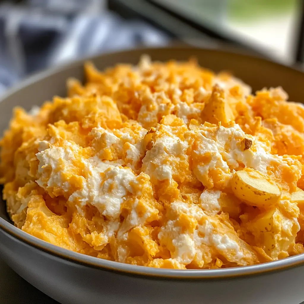 Get ready to impress with this comforting dish known as Funeral Potatoes! This creamy casserole is packed with cheesy goodness, crispy edges, and a crunchy topping that makes it the perfect side for gatherings or potlucks. Save this recipe for a heartwarming addition to your next meal or family event; everyone will be asking for seconds!