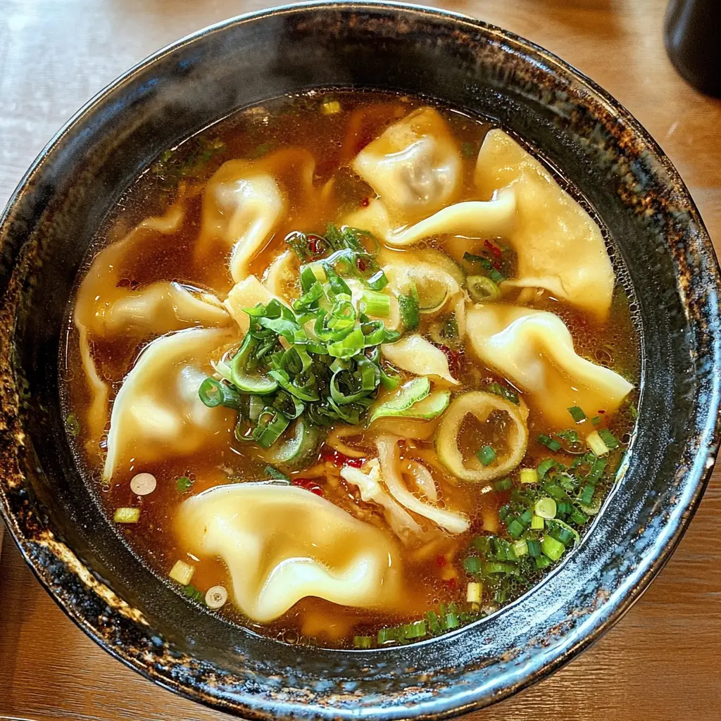 Warm up with a cozy bowl of Gyoza Soup! This recipe features delicious dumplings filled with savory meats and fresh vegetables, all in a flavorful broth. Perfect for meal prep or a comforting weeknight dinner. Save this for your next gathering or family night, and enjoy every comforting spoonful!