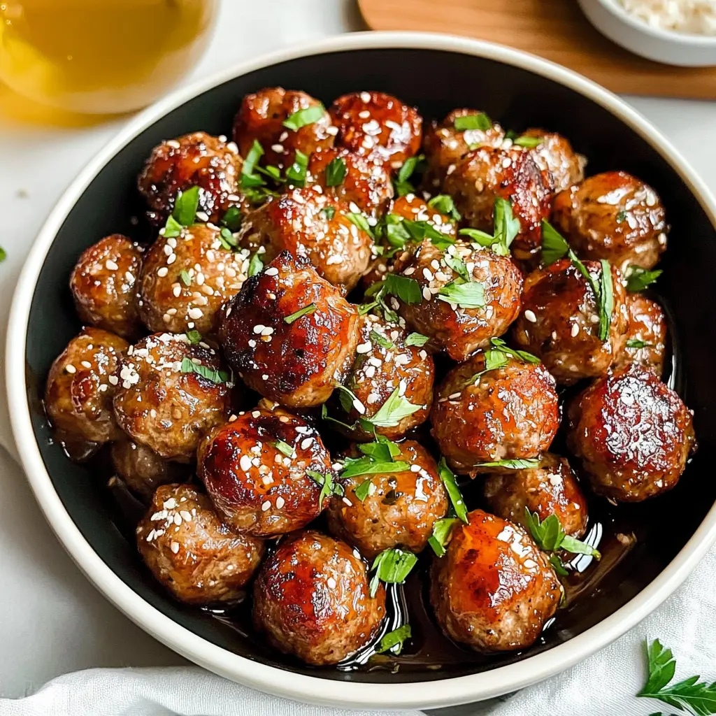 These Honey Garlic Meatballs are a delightful blend of sweet and savory flavors! Made with juicy ground meat and coated in a sticky honey garlic sauce, they are perfect for weeknight dinners or as a tasty appetizer at your next gathering. Save this recipe to impress your family & friends with these mouthwatering bites that everyone will love!