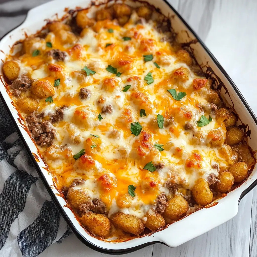 This Philly Cheese Steak Tater Tot Casserole is a fun twist on the classic sandwich! Packed with flavorful steak, melted cheese, and crispy tater tots, it's a dish everyone will love. Perfect for family dinners or game day gatherings, this hearty casserole will quickly become a favorite. Be sure to save this recipe for your next delicious meal!