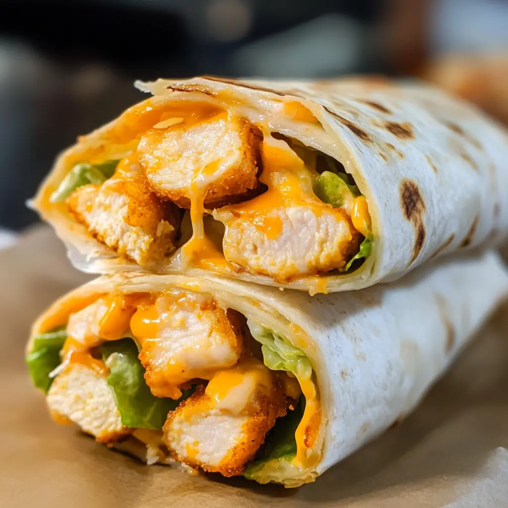 Enjoy a delightful Quick Cheesy Chicken Wrap that's perfect for busy weeknights! This easy recipe features tender chicken, gooey cheese, and fresh veggies all wrapped up in a soft tortilla. It's a satisfying meal that's ready in no time and packs a flavor punch. Save this recipe for a delicious lunch or dinner option when you need something fast and tasty!