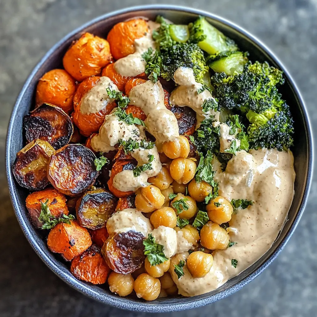 Looking for a delicious and healthy meal idea? These Roasted Veggie and Chickpea Bowls are packed with vibrant flavors and nutritious ingredients! Featuring seasonal vegetables and protein-rich chickpeas, this recipe is perfect for meal prep or a quick dinner. Save this pin for your next cooking adventure and enjoy a wholesome bowl that satisfies your cravings any day of the week!