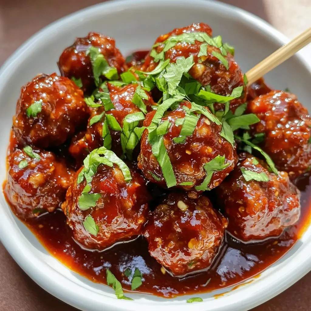 These Sweet and Spicy Meatballs are a delightful twist on a classic favorite! Made with juicy ground meat, a perfect blend of sweet and zesty ingredients, they are sure to please everyone at your table. Great for potlucks, game days, or a cozy family dinner. Save this recipe and bring a burst of flavor to your next meal!