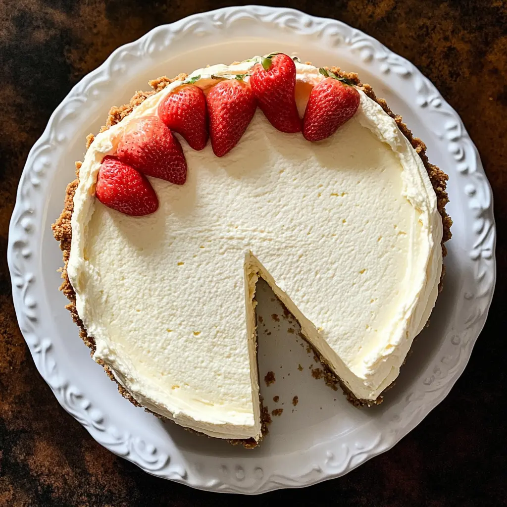 Creamy, rich, and oh-so-decadent, this New York style cheesecake is a dessert lover's dream. Made with fresh cream cheese, a buttery graham cracker crust, and a hint of vanilla, it's perfect for any celebration or cozy night in. Save this recipe for your next gathering or special occasion – your friends and family will love it!