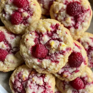 Brighten your day with these delightful Raspberry Lemon Cookies! Bursting with fresh flavors, these soft and chewy treats combine the tartness of lemon with the sweetness of raspberries, making them a perfect snack or dessert. Ideal for sharing at gatherings or enjoying with a cup of tea, don't forget to save this recipe for your next baking adventure!