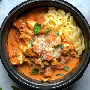 Transform your dinner with this Slow Cooker Creamy Tomato Basil Chicken Breast! Juicy chicken, rich tomato sauce, and fresh basil come together for a comforting dish that's perfect for busy weeknights. It's easy to prepare and full of flavor. Save this recipe for a cozy family meal or a quick dinner party! 🥘✨