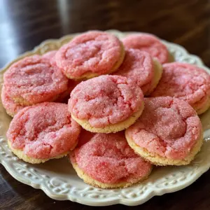 These Strawberry Sugar Cookies are sweet, soft, and bursting with fresh strawberry flavor! Topped with a sparkling strawberry sugar that adds joy to every bite. Perfect for picnics, birthday parties, or a delightful afternoon treat. Save this recipe and impress your friends and family with these colorful cookies! 🍓✨