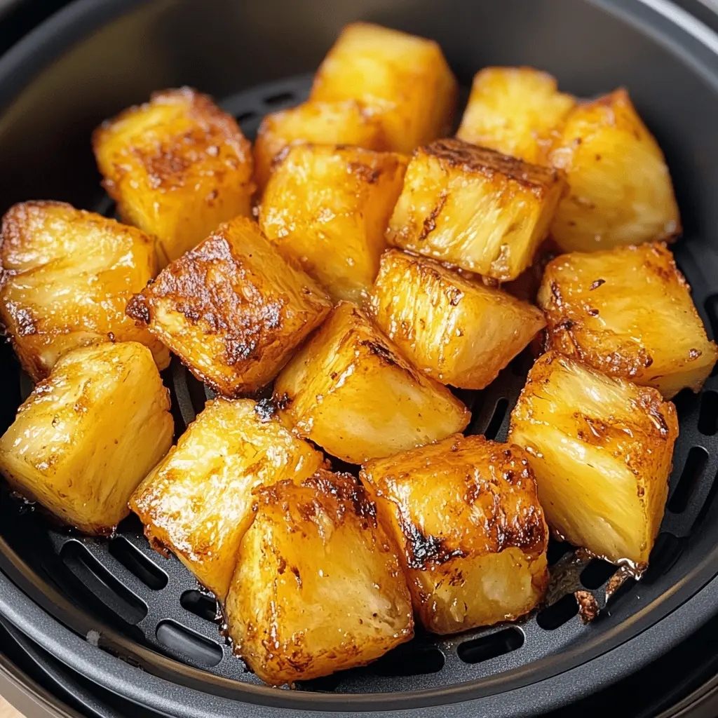 Transform your summer gatherings with this mouthwatering Air Fryer Grilled Pineapple! This easy recipe highlights juicy pineapple slices caramelized to perfection, showcasing the natural sweetness of this tropical fruit. Perfect as a dessert or a vibrant addition to savory dishes. Don't forget to save this delicious recipe for your next barbecue or family feast!