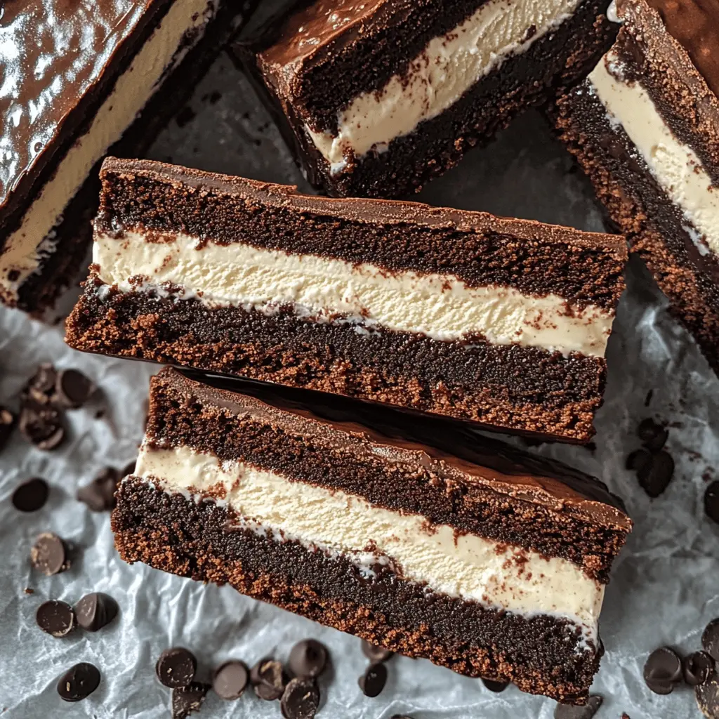Enjoy a delightful treat with these Brownie Ice Cream Sandwiches! Rich and fudgy brownies envelop your favorite ice cream for a perfect dessert. Whether it's a hot summer day or a cozy evening, these sandwiches will satisfy your sweet tooth. Save this recipe for your next gathering or just a fun weekend treat!