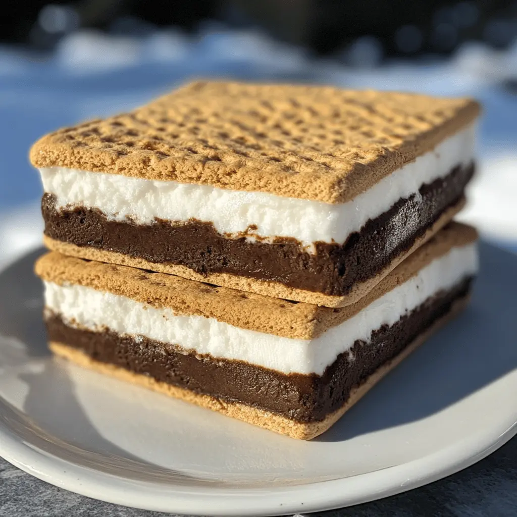 Cool down with these delightful Frozen S'mores, a no-bake twist on the classic treat! With layers of creamy chocolate, sweet marshmallows, and crunchy graham cracker crust, this recipe is perfect for warm days or as a fun dessert for any gathering. Save this pin for an easy and indulgent dessert that everyone will love! Great for parties or family movie nights!