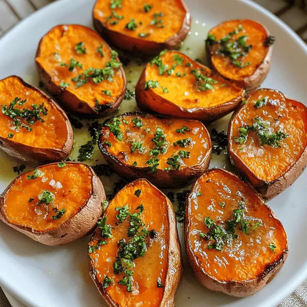 Say hello to your new favorite side dish! These Garlic Butter Roasted Sweet Potatoes are perfectly tender and packed with flavor. With garlic and buttery goodness enhancing each bite, they’re sure to impress at your next meal or family gathering. Save this recipe for an easy, delicious addition to any dinner table!