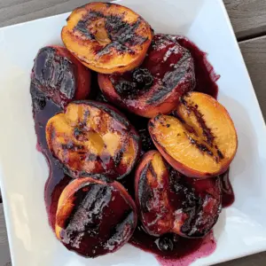 Transform your summer gatherings with juicy grilled peaches drizzled in a rich blackberry sauce. This quick and delightful recipe combines sweet, tender fruit with a homemade sauce that's bursting with flavor. Perfect for picnics or as a dessert for family dinners, make sure to save this mouthwatering treat for your next outdoor feast!