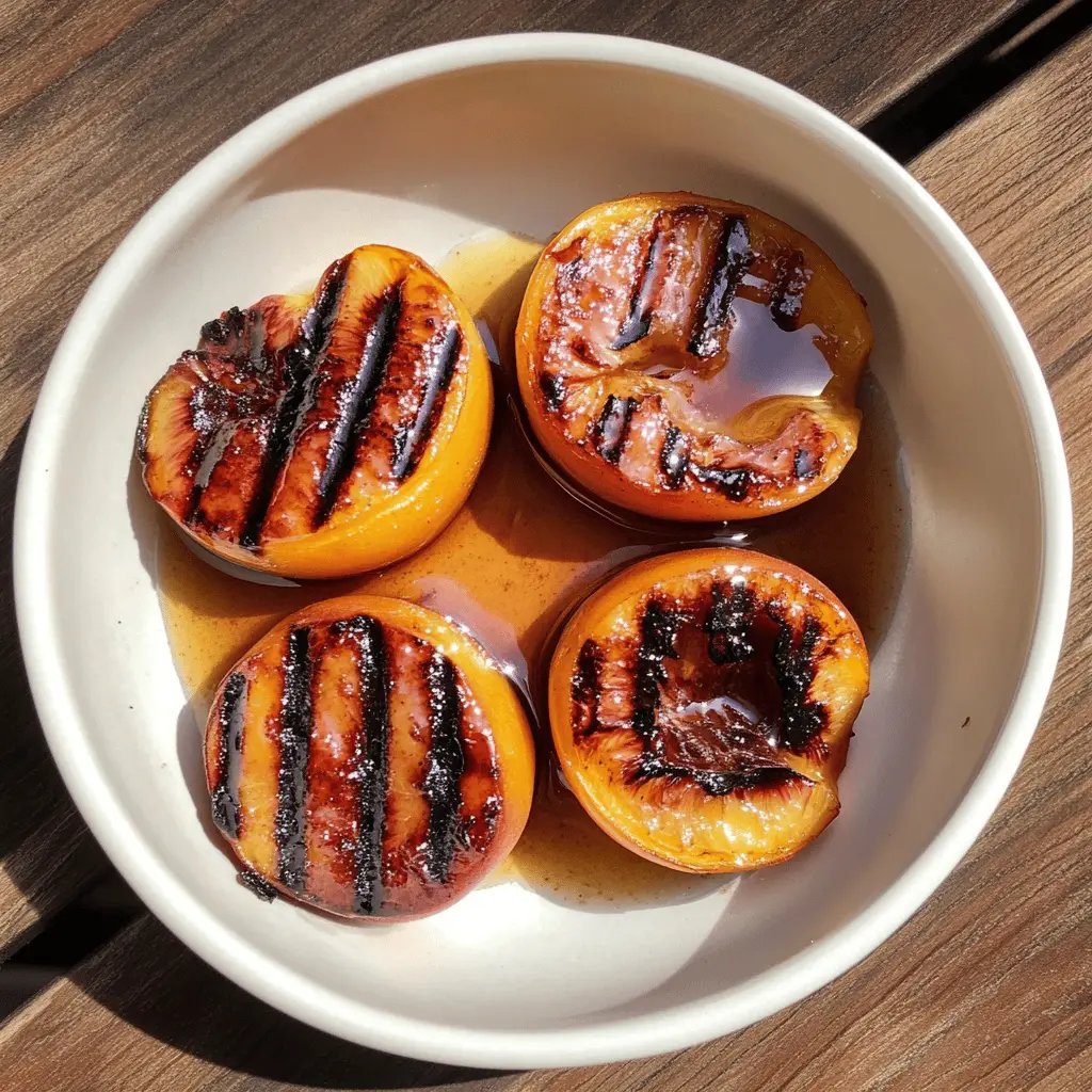 Fire up the grill for a sweet treat! These Grilled Peaches with Cinnamon Honey Sauce are a delightful summer dessert that's bursting with flavor. Juicy peaches caramelize beautifully, and the warm cinnamon honey adds a comforting touch. Perfect for outdoor gatherings or a cozy family dinner. Save this recipe for a deliciously simple dessert everyone will love!