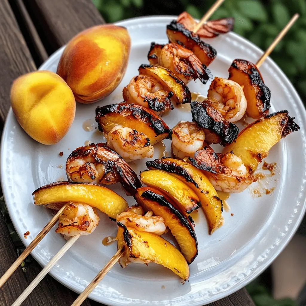 Looking for a fresh and flavorful summer dish? These Grilled Shrimp and Peach Kabobs are packed with juicy shrimp and sweet peaches, perfect for your next barbecue or family gathering. The combination of savory and sweet is sure to please everyone! Save this recipe for an easy and impressive outdoor meal that everyone will love.