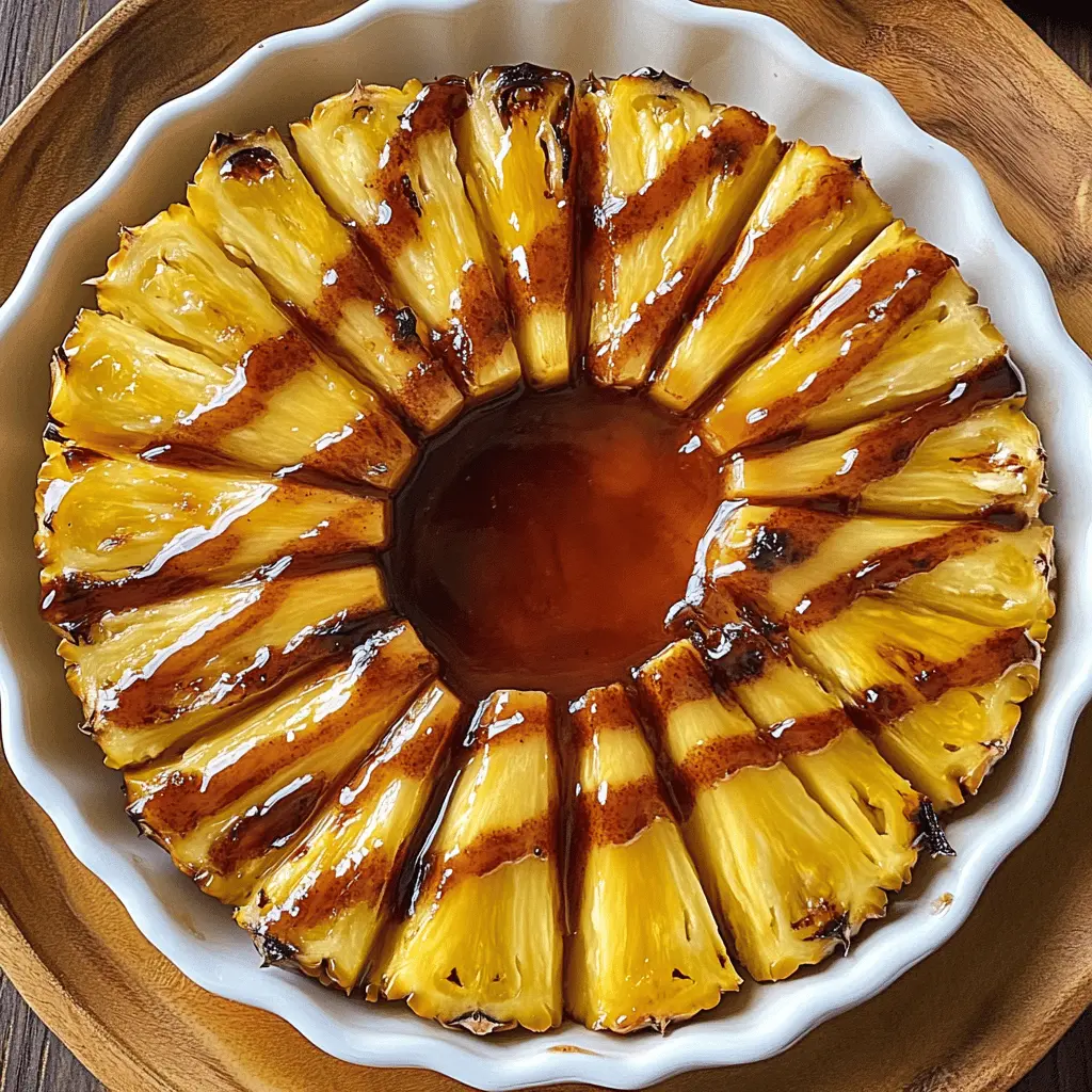 Sweet and juicy roasted pineapple drizzled with a honey cinnamon glaze makes for a delightful treat! This easy and healthy dessert highlights the natural flavors of fresh pineapple and is perfect for summer gatherings or a cozy weeknight snack. Save this recipe to create a deliciously warm dessert that everyone will love!