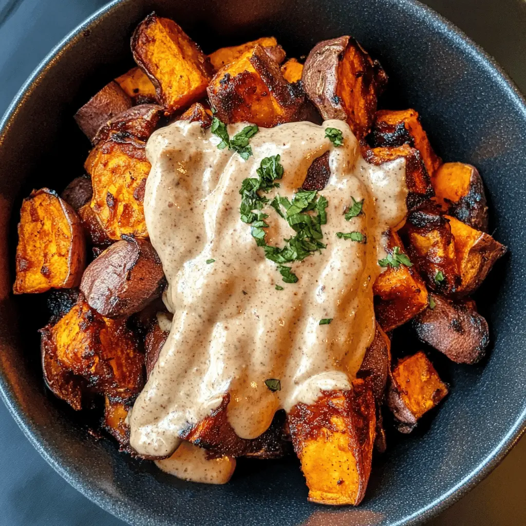 Get ready to enjoy the perfect blend of sweet and smoky with these Smoky Roasted Sweet Potatoes paired with zesty Chipotle Mayo! This easy recipe highlights the natural sweetness of the potatoes and adds a delightful kick from the chipotle. Ideal as a side dish for gatherings or a tasty snack! Save this pin to keep it handy for your next meal.