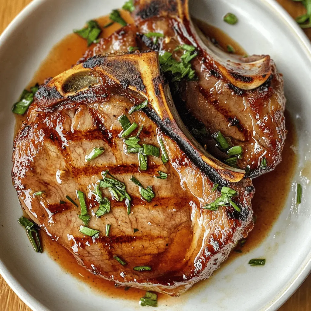 Unlock the secret to juicy, flavorful pork chops with this amazing marinade! Made with simple ingredients like soy sauce, garlic, and honey, it infuses each chop with deliciousness. Perfect for grilling or baking, this marinade is a game changer for weeknight dinners or weekend gatherings. Save this recipe to elevate your pork chop game!