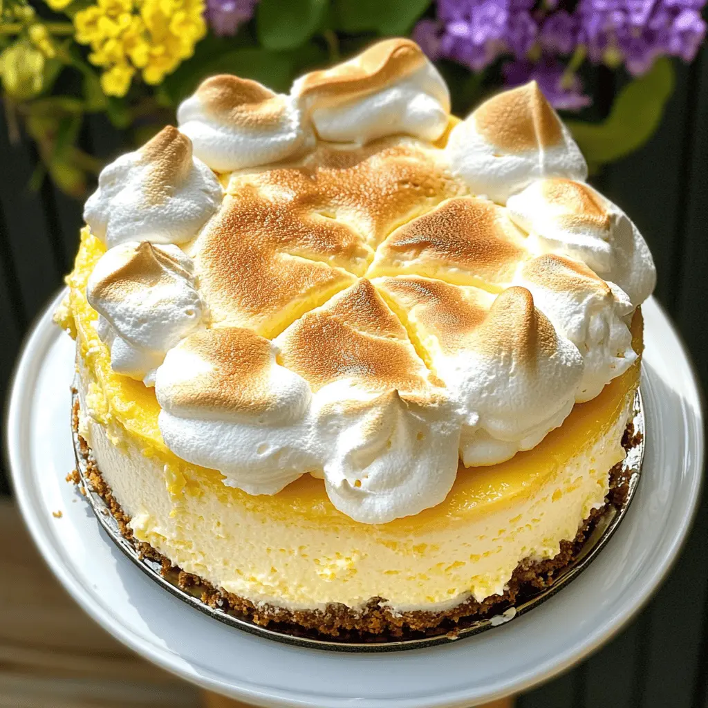 Get ready for a citrusy treat with this Triple Lemon Meringue Cheesecake! Bursting with zesty lemon flavor and topped with a fluffy meringue, this dessert is a showstopper for any occasion. Perfect for spring gatherings or anytime you need a refreshing dessert. Save this delightful recipe to impress your friends and family!