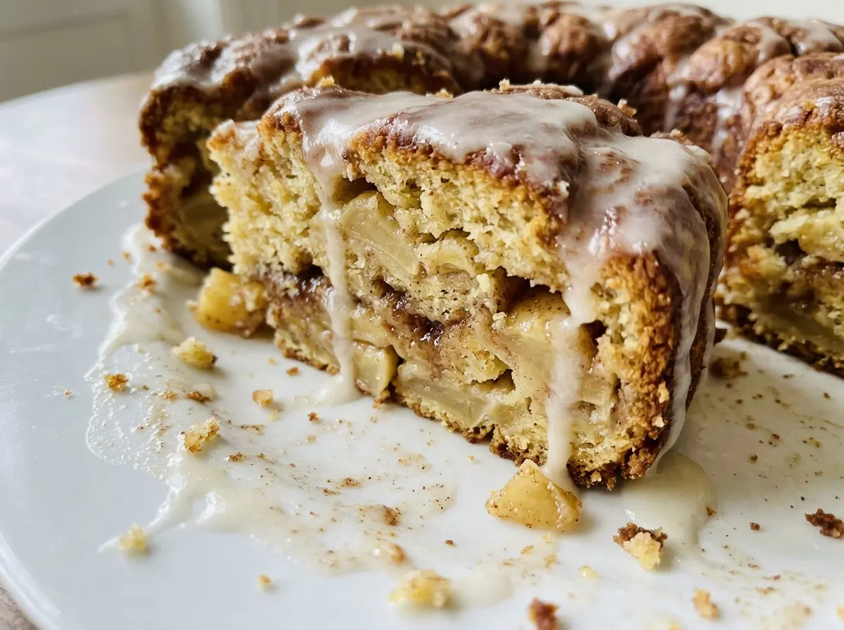 Apple Fritter Cake cinnamon apple crumb