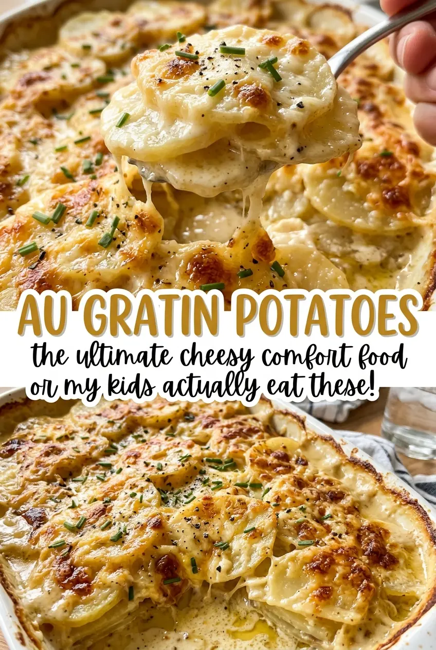 Au gratin potatoes layered cheesy bake