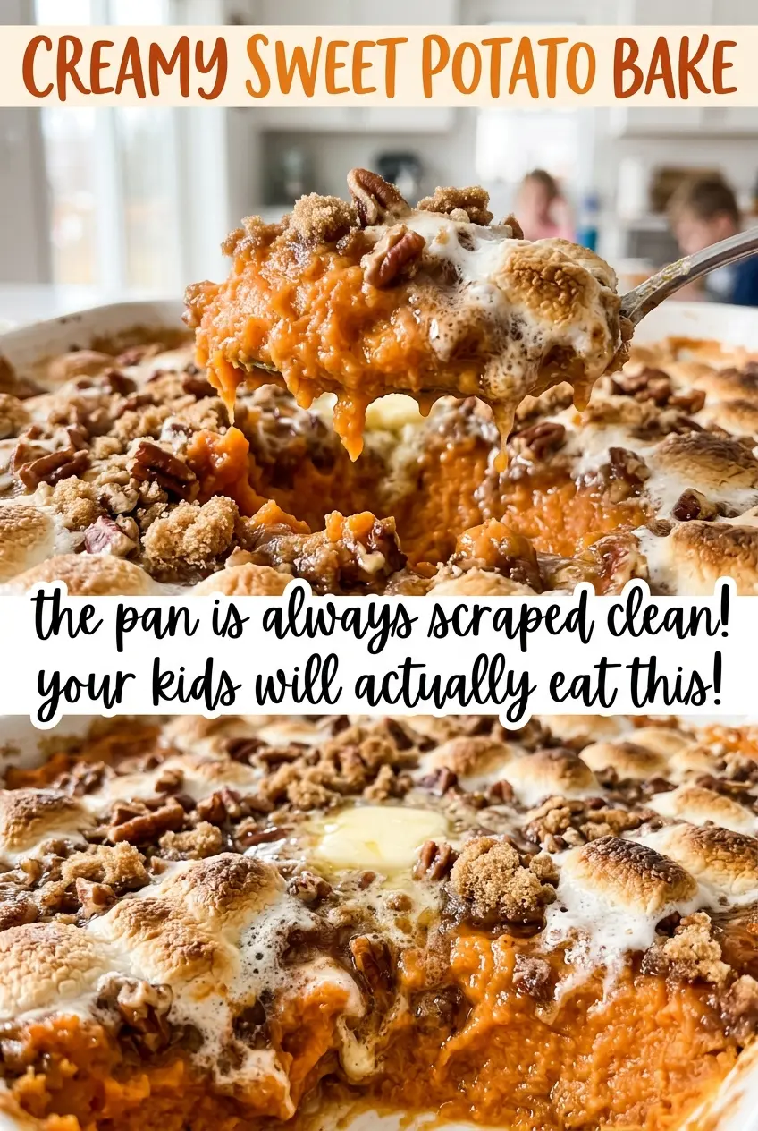 Creamy Sweet Potato Bake creamy pecan crust