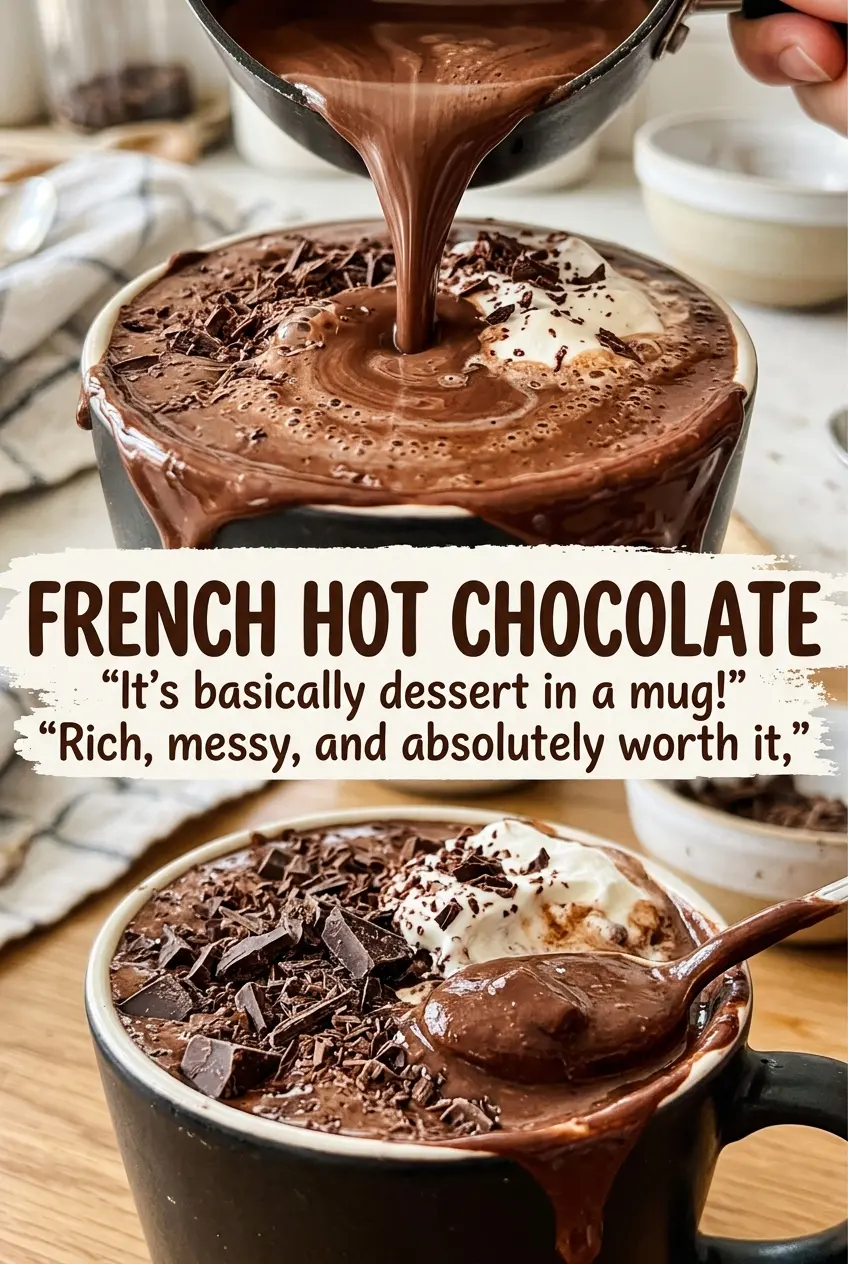 French hot chocolate rich and silky
