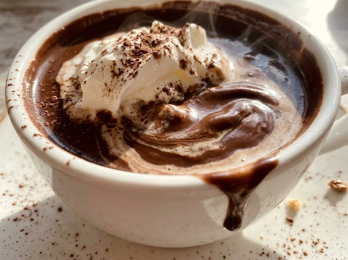 French hot chocolate smooth and creamy