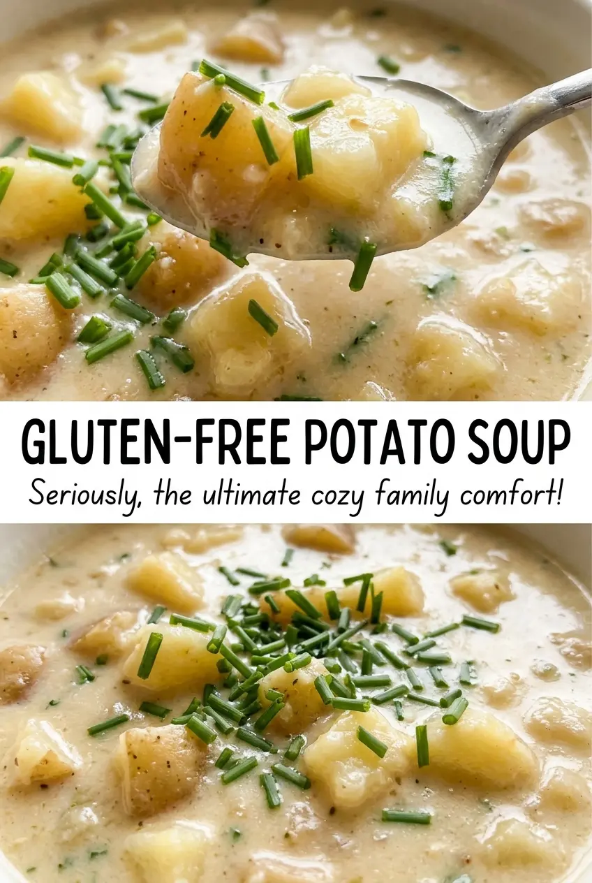 Gluten-Free Potato Soup creamy rustic bowl