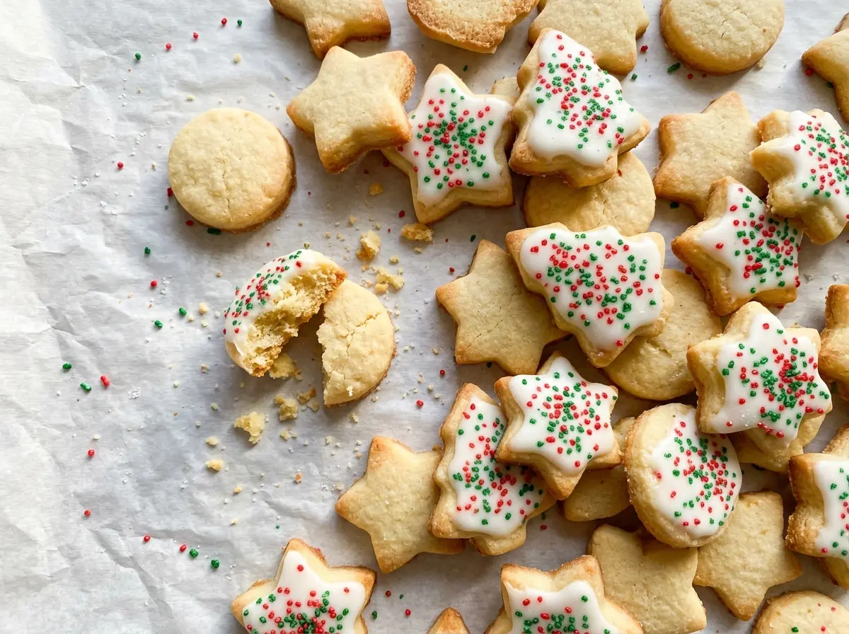 Mini Christmas Shortbread Cookies, buttery festive bites