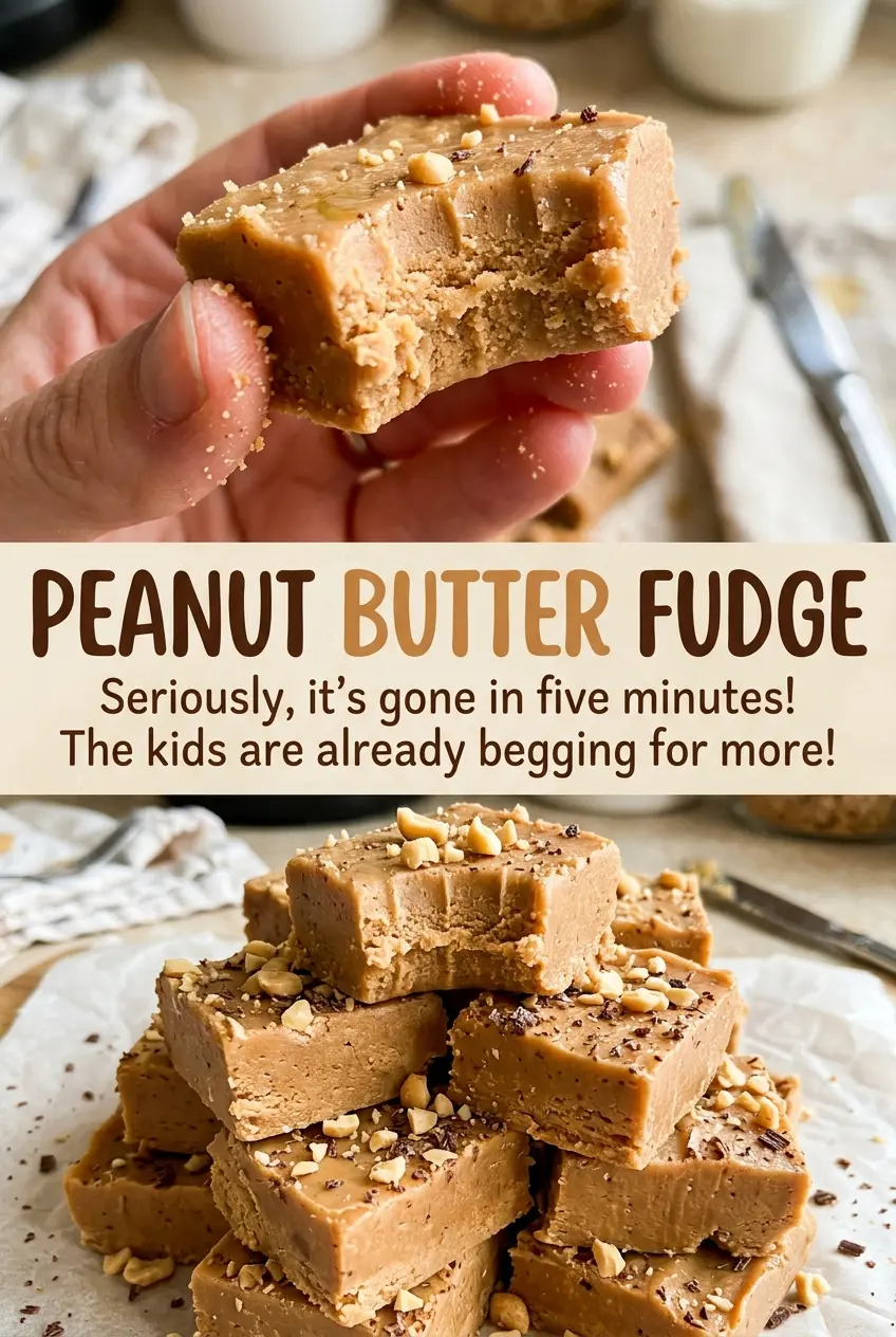 Peanut Butter Fudge smooth creamy squares
