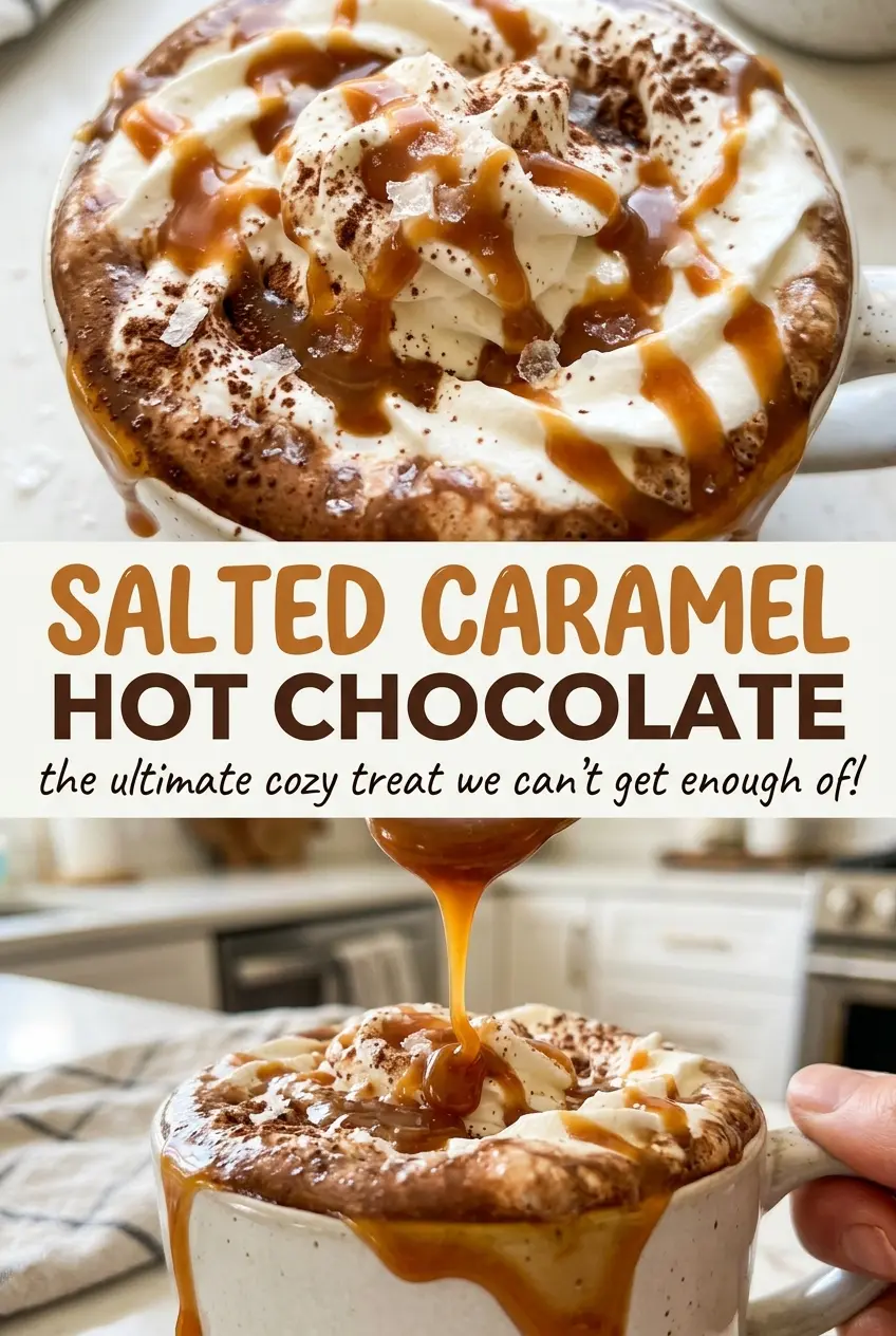 Salted Caramel Hot Chocolate rich caramel cocoa