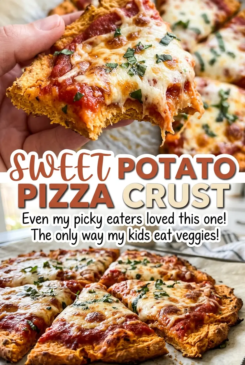 Sweet Potato Pizza Crust tender browned crust
