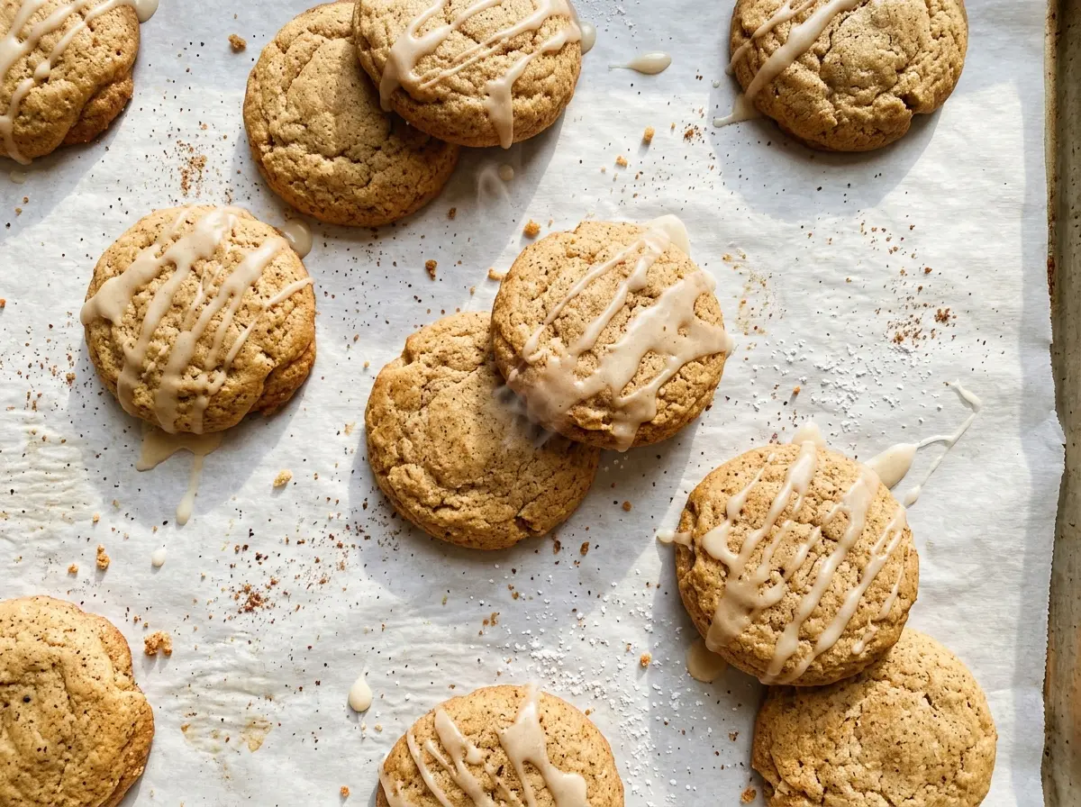 Taylor Swift Chai Cookies with glossy eggnog glaze