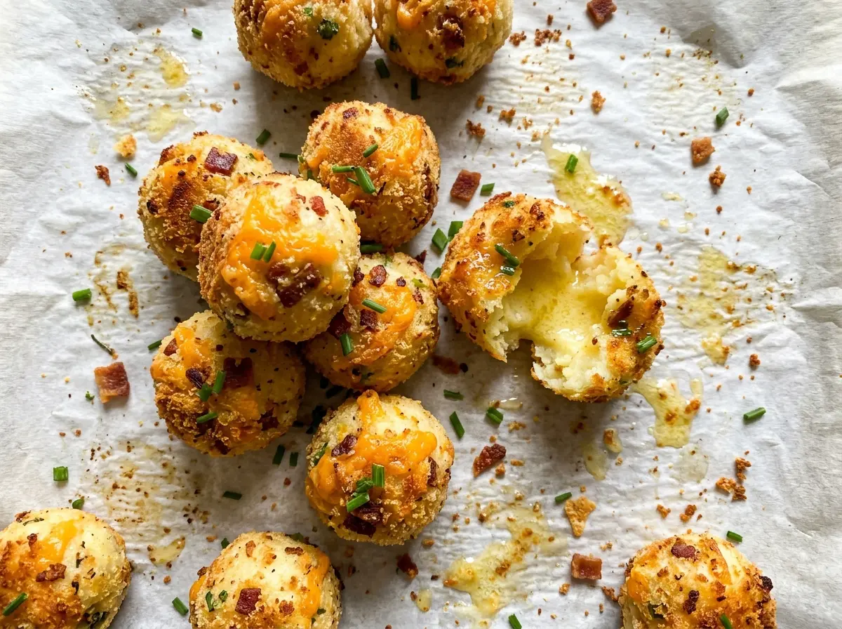 Twice Baked Potato Butter Balls golden crisp bites
